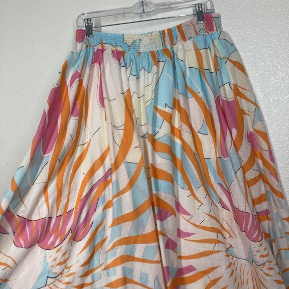 Maeve Anthropologie Skirt Womens Medium Abstract Midi Boho Lined Flowy Skirt - Picture 6 of 15